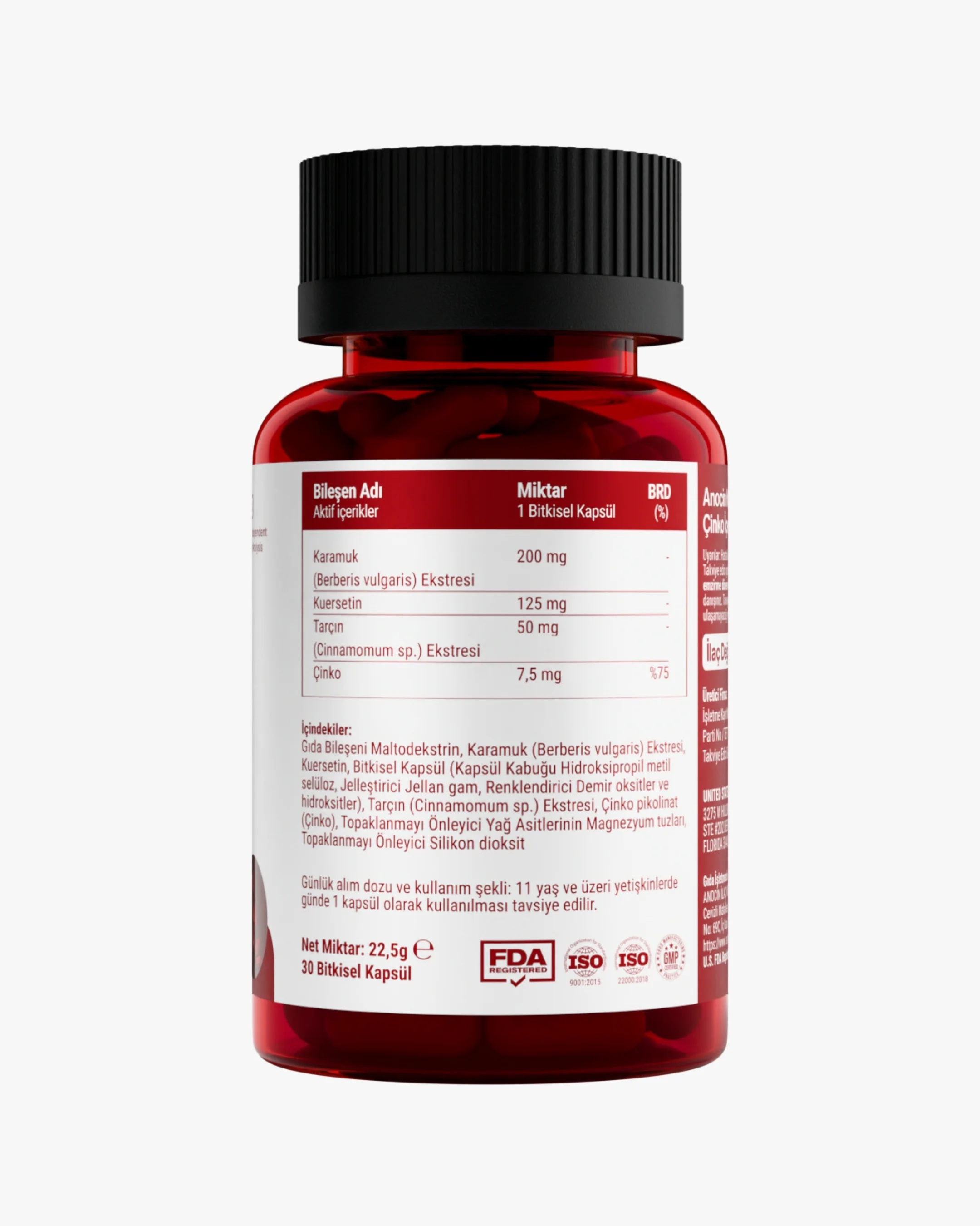 Berberin Complex - Berberin (Karamuk), Kuersetin, Tarçın ve Çinko - Image 4