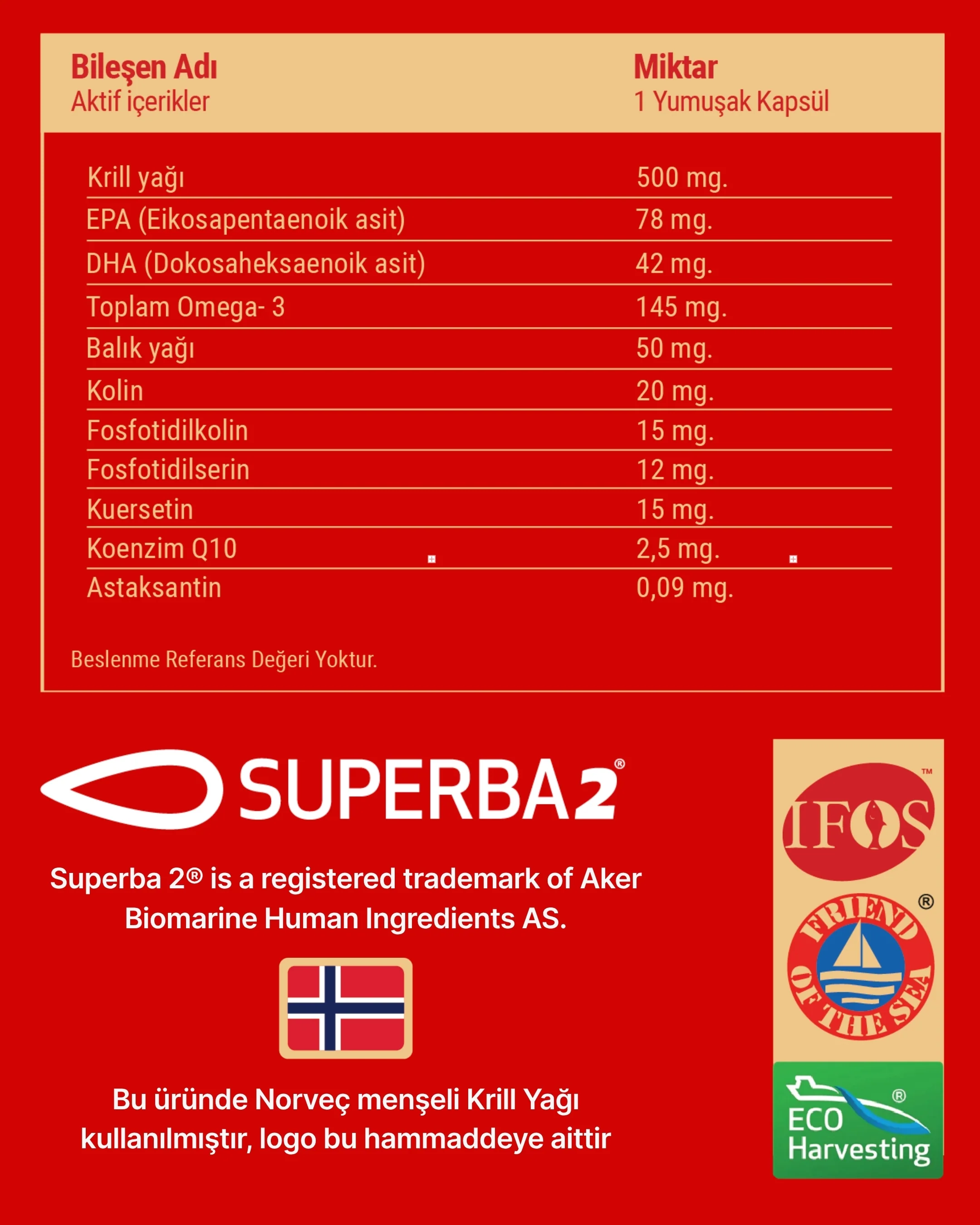 Krill Oil (Norveç Menşeli Superba2® ) + Omega-3 (EPA-DHA) Complex - Image 4
