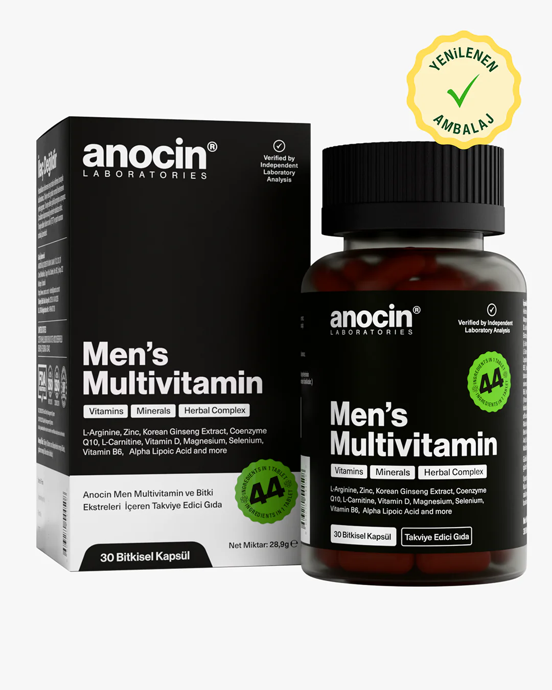 Men Multivitamin (Erkeklere Özel) Vitamin, Mineral, Bitkisel Komplex - Image 2