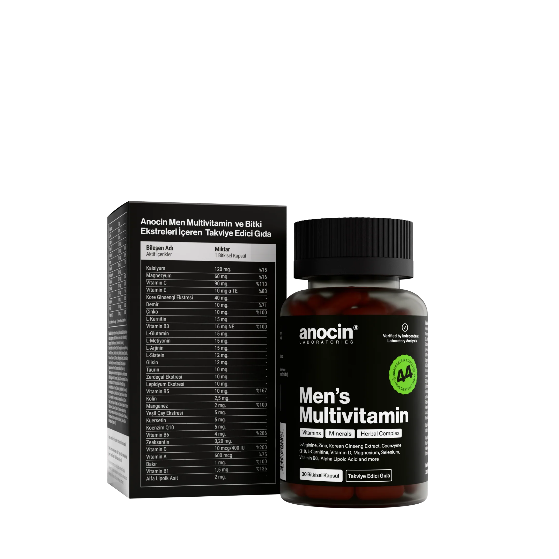 Men Multivitamin (Erkeklere Özel) Vitamin, Mineral, Bitkisel Komplex - Image 6