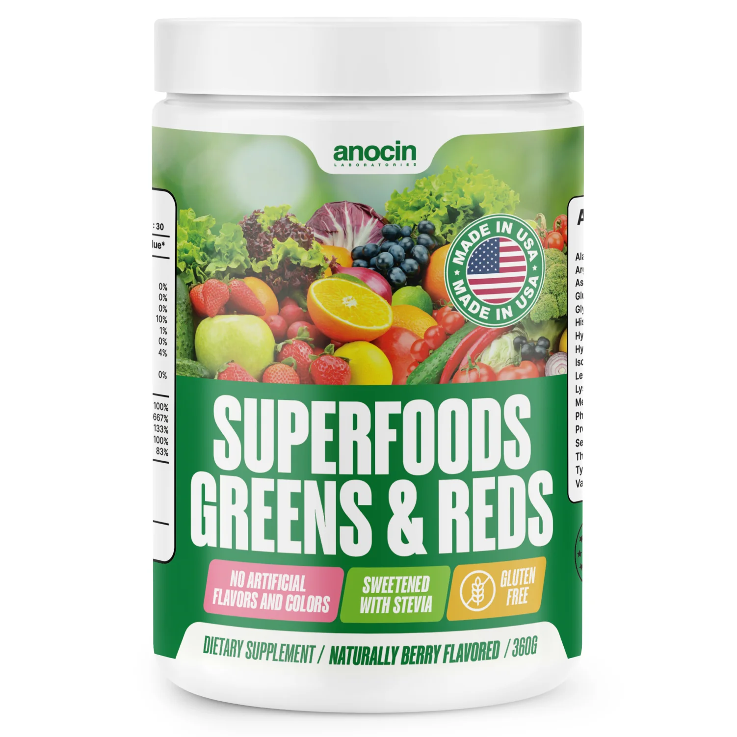 SuperFoods Red & Greens + Berry Flavor / 7 Reds + 10 Greens