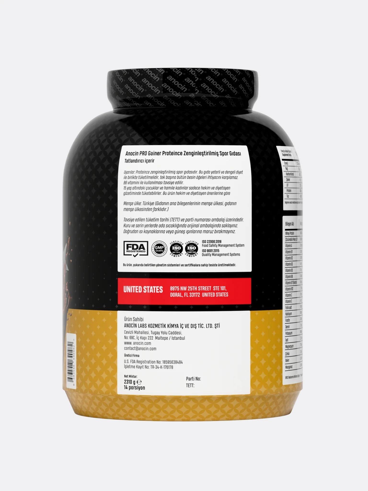 PRO-GAINER Gold Standart - 60 Gram Whey Protein - Image 3