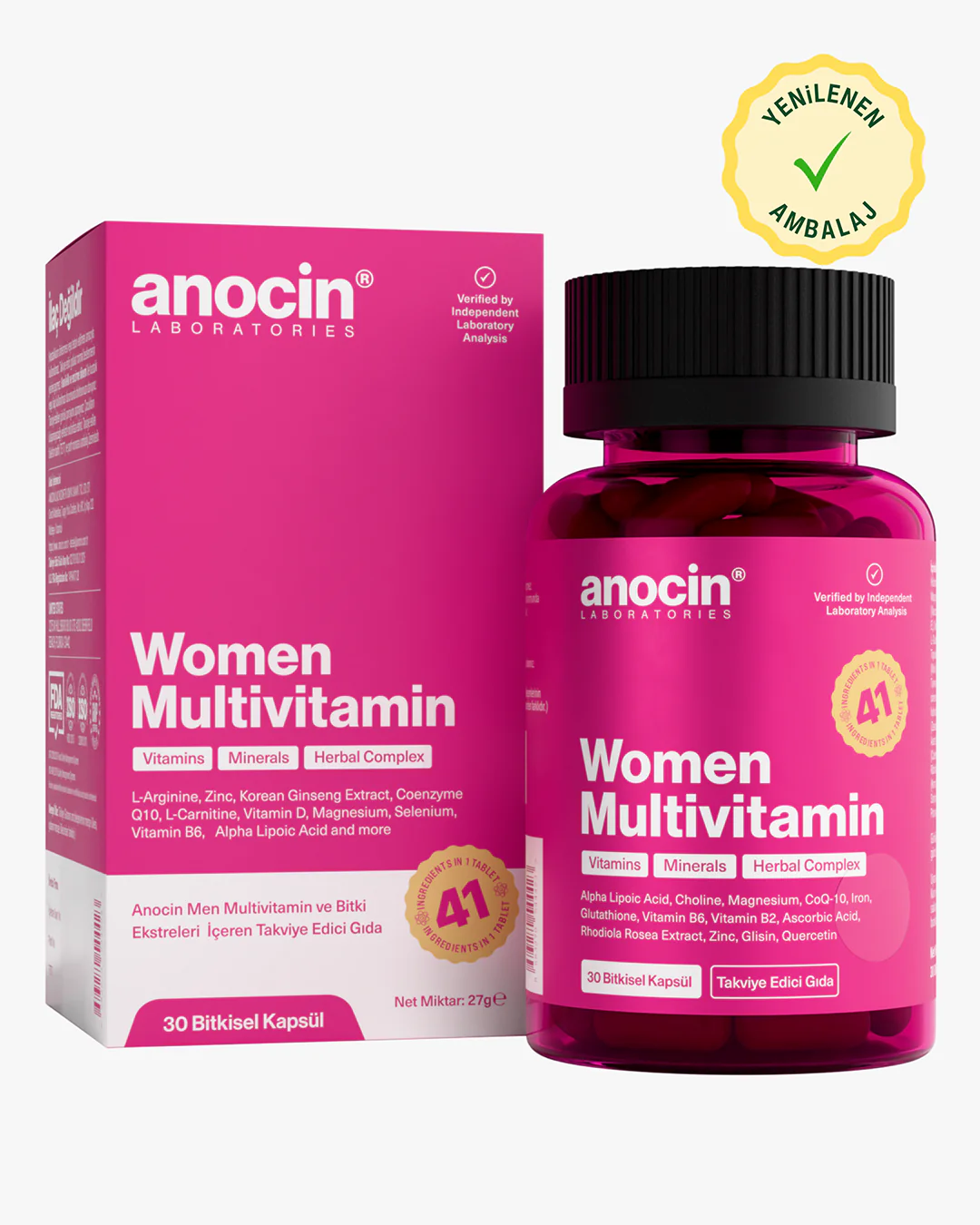 Women Multivitamin - Vitamins, Minerals,  Herbal Complex and Antioxidants - Image 2